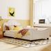 House of Hampton® Jerrad Upholstered Platform Storage Bed Plastic in Brown | 34 H x 41.5 W x 80 D in | Wayfair 4F5C4A646F3041469594C9D6F95AA0B1