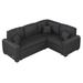 Black/Brown Reclining Sectional - Latitude Run® 87.4"Sectional Sleeper Sofa w/ USB Charging Port & Plug Outlet, Pull-Out Sofa Bed w/ 3 Pillows | Wayfair