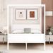 Hokku Designs Chisnell Solid Wood Canopy Bed Wood in White | 74.8 H x 62.7 W x 83.9 D in | Wayfair 0FF8549FA26C41E5914DC55C6B663BF1