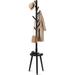 Corrigan Studio® Freestanding Wooden Coat Rack w/ 8 Hooks Wood in Black | 72.6 H x 13 W x 13 D in | Wayfair E8F009B13392491FBEC1B067FB09DCAE