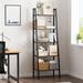 17 Stories Cananga Ladder Bookcase Metal in Brown | 67.8 H x 22 W x 15.2 D in | Wayfair 3A82DCBA597143D68195BD9B03768609