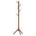 George Oliver Huzifa Solid Wood Freestanding 8 - Hook Coat Rack Wood in Brown | 71.7 H x 15.4 W x 15.4 D in | Wayfair