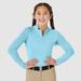 Piper SmartCore Long Sleeve Kids Sun Shirt by SmartPak - L - Light Electric Blue - Smartpak