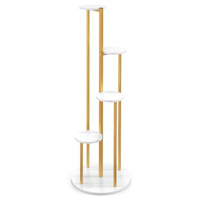 Costway Indoor Metal Plant Stand Corner Plant Shel...