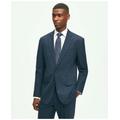 Brooks Brothers Men's Explorer Collection Slim Fit Wool Checked Suit Jacket | Navy | Size 38 Regular