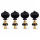 4pcs Ukulele Tuning Pegs Pin Professional Machine Tuners Keys Button Instrument Replacement for String Guitar ( Black )