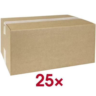 Quali Well Versandkarton »WF1-33-24-16« einwellig 11,84 Liter, 25 Stück braun, 24x16x33 cm