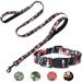 Dog Collar and Leash Set Dog Collars for Medium Dogs Heavy Duty Dog Collars Calming Collar for Dogs Adjustable Thick Padded Soft Training Dog Collars for Girl Boy Dog (2 Padded Handles Leash)