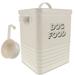 Puppy Pet Food Dispenser Pet Food Storage Containers Dog Food Storage Buckets Treat Storage Tins Professional Dog Food Bucket Pet Food Storage Bucket Multifunction Household Iron