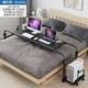 Laptop Computer Table Portable Folding Desk Cross Bed Height Adjustable and Movable Lifting Bedside Desk Office Home Furniture