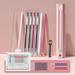 NBX Writing Stationary HUIOP Pencil Box Pen Stationery Eraser Pen Case Stationery Box Set Pencil Box Set Pencil Eraser Pen Stationery Box Stationary Case 10 Refills ERYUE Pencil Case Cute