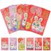 60 Pcs 2023 Red Envelope Envelopes Zodiac Packet Purses Cartoon Wallet Chinese Lucky Hongbao Spring Festival