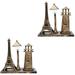 Set of 2 Decor Nightlight Vintage Ornament Desktop Lamp Home Decoration Lighthouse Baby Student