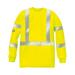 Rasco Men s Fr Hi-Vis Segmented Trim Long Sleeve Work Shirt Yellow X-Large