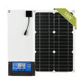 Dadypet Panel Solar SAE Cable 18W 12V Off Solar SAE Solar Panel Kit Dual USB Port JINMIE Battery Other Applications Marine Rooftop Farm Cable RV Marine RV Marine Rooftop Dual U-SB Port ADBEN