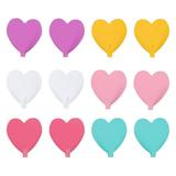 12 Pcs Heavy Duty Clothes Rack Heavy Duty Clothes Hanger Hat Hooks Wall Mount Hooks Kids Hangers Pink Wall Hanger Peach Heart Self-adhesive Hook Children s Room Iron Office