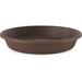 Bloem Classic Round Planter Saucer - The HC Companies 20-Inch Flower Pot Drip Trays for Planters Pairs w/ 20 Chocolate Classic Planter LIA20000E21 Chocolate SLI20000E21