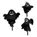 3 Pcs Emblems Out Door Decor Halloween Lawn Stakes Halloween Sign Stakes Floor Outlet Ghost Ground Plug Acrylic