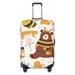 Disketp Cute Bee Honey Jar Hive Bear Elastic Travel Luggage Cover Travel Suitcase Protective Cover For Trunk Case Apply To 18 -32 Suitcase Cover-X-Large