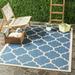 SAFAVIEH Courtyard Collection 2 7 x 5 Blue/Beige CY6914 Trellis Indoor/ Outside Waterproof Easy cleansingPatio Backyard Mudroom Area Mat