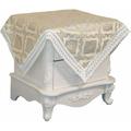 Farmhouse Style Nightstand Tablecloth - Elegant Home Decor for Bedside Table and More