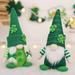 St Patrick s Day Gnome Decorations Handmade Mr & Mrs Swedish Tomte Elf Gnomes Plush Table Ornaments Gift for Spring St Patricks Day Decorations Party Supplies 1/2 Pack