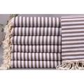 Turkish Towel Turkish Beach Towel Brown Peshtemal Striped Towel 40x71 Inches Personalized Gifts Camping Peshtemal Turkey Peshtemal