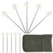 Hook Tents Outdoors Gear Tent Anchors Camping Stakes Grassland Tent Stakes Metal Tent Stakes Tent Camping Accessories Outdoor Nail White Fabric