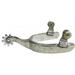 Showman Stainless Steel Spurs w/ Silver Engraved Overlay