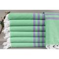 Custom Towel Turkish Towel Purple-Green Towel Striped Towel 36x71 Inches Towel With Name Organic Towel Hammam Towel Yoga Towel