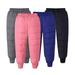 CSCHome Baby Boys Girls Down Pants for Toddler Kids Winter Pants Warm Leisure Solid Colour Pants Trousers for 2-15Y