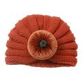 Halloween Baby Turban Hat Soft Elastic Pumpkin Beanie Winter Knit Hat for Baby Girls Boys