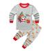 Baby Girl Fall Outfits Christmas Old Man Pajamas Long Sleeve Matching Holiday Pjs Set Boys Xmas Jammies Boy Outfits Red 5 Years-6 Years