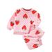 HIBRO Fall Must Haves Baby Girl Clothes 6 Months Summer Kids Girls Boys Autumn/winter Warm Flannel Suit With Cotton Padded Homewear Top And Pants Set 2 Piece Outfits