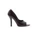 Gucci Heels: Pumps Stilleto Minimalist Burgundy Print Shoes - Women's Size 36 - Peep Toe