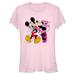 Women's Mad Engine Light Pink Mickey & Friends Valentine's Day T-Shirt