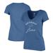 Women's '47 Blue Detroit Lions Avery Scrum V-Neck T-Shirt