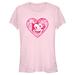 Women's Mad Engine Light Pink Felix the Cat Valentine's Day T-Shirt