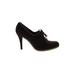 Stuart Weitzman Heels: Pumps Stiletto Cocktail Party Burgundy Solid Shoes - Women's Size 10 - Almond Toe