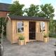 Garden Office - 12'x12' Rosen Log Cabin - 44mm Garden Log Cabins - 0% Finance - Buy Now Pay Later - Tiger Sheds