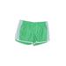 Reebok Athletic Shorts: Green Print Activewear - Women's Size Medium