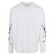 Rundhalspullover UPSCALE BY MISTER TEE "Upscale by Mister Tee Herren Collection cut on Longsleeve" Gr. 5XL, weiß (white) Herren Pullover Rundhalspullover