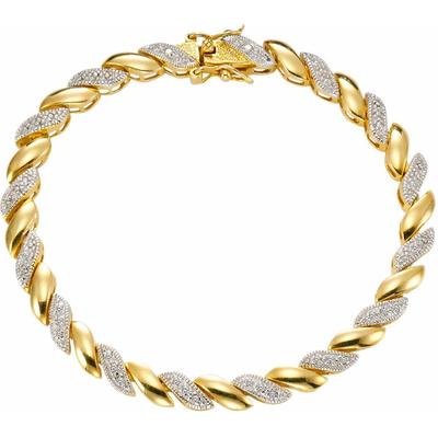 Armband FIRETTI "Schmuck Geschenk Silber 925 Armschmuck Armkette", silber (silber, 925, goldfarben), Armbänder, Damen, Silber 925 (Sterlingsilber)-Diamanten, Silber 925 (Sterlingsilber), Diamanten, mit Diamanten Image