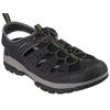 Sandale SKECHERS "TRESMEN-MENARD", Herren, Gr. 44, schwarz, Lederimitat, Textil, sportlich, Schuhe, Sommerschuh, Klettschuh, Outdoorsandale, mit LuxeFoam-Innensohle