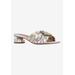 Women's Davina Sandal by J. Renee in Gold Silver (Size 10 M)