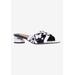 Women's Davina Sandal by J. Renee in Black White (Size 6 M)