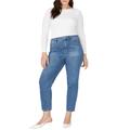 Plus Size Women's The Leigh Super Stretch Slim Jean by ELOQUII in Medium Wash Denim (Size 16)