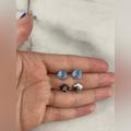 Kate Spade Jewelry | Kate Spade Light Blue Trio Prong Crystal Stud Earrings | Color: Blue | Size: Os