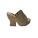 Nine West Shoes | Nine West Fefe Open Toe Slip On Platform Sandals | Color: Tan | Size: 6.5