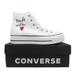 Converse Shoes | Converse Chuck Taylor All Star Hi Lift Made With Love Women's Sz 9.5 New | Color: Black/White | Size: 9.5
